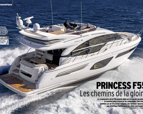Essais Princess F55 par Neptune yachting Moteur