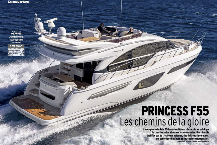 Essais Princess F55 par Neptune yachting Moteur