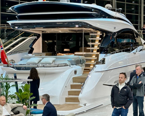 New Princess S72 launched at Dusseldorf Boat show